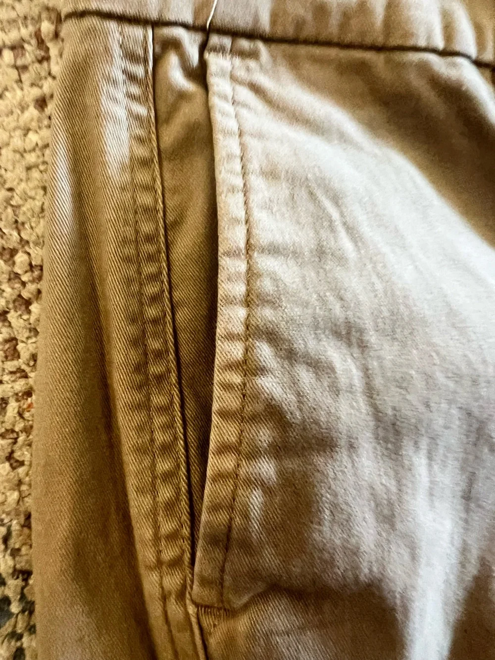 J.Crew Factory High Rise Girlfriend Chino Pants 10P Petite Stone Beige AD217